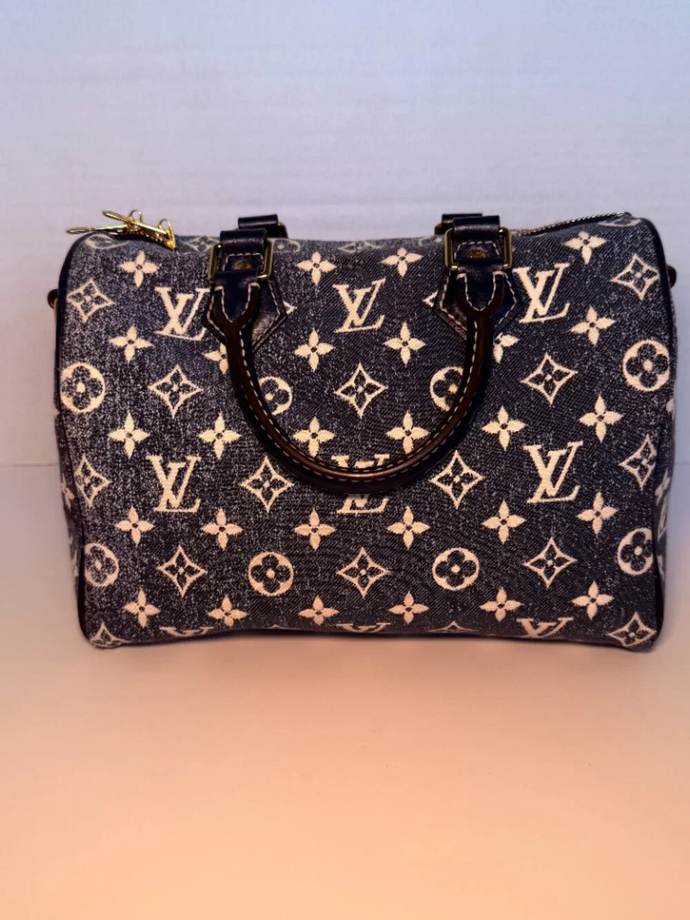 louis vuitton monogram jacquard denim speedy bandoulière 25